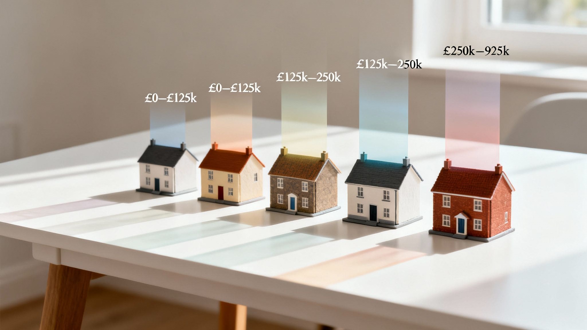 Three-step flowchart for reducing Stamp Duty Land Tax, showing buyer type identification, relief application, and reduced tax bill