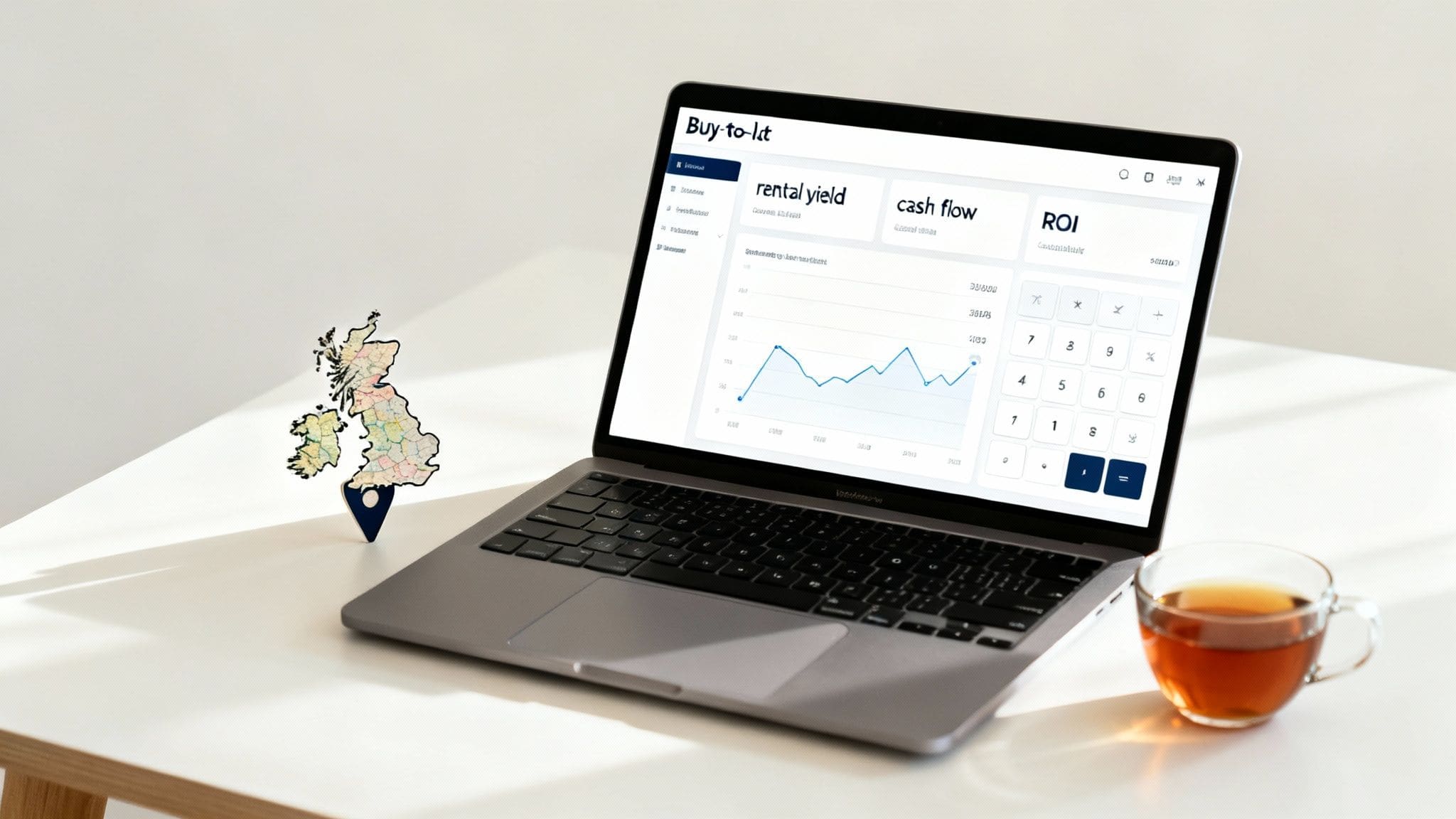 Flowchart diagram showing property investment cost breakdown with upfront costs, ongoing expenses and void period costs