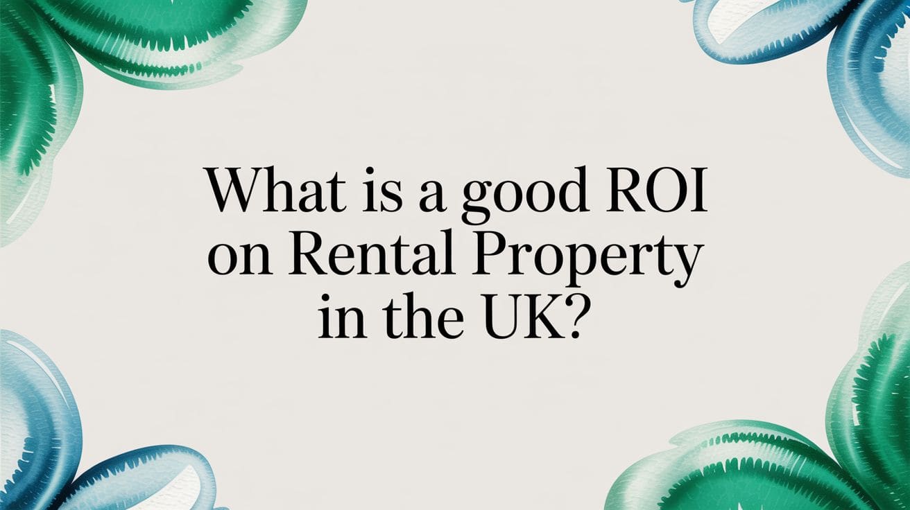 Miniature red house on stack of gold coins with key and British pound notes symbolizing property investment returns