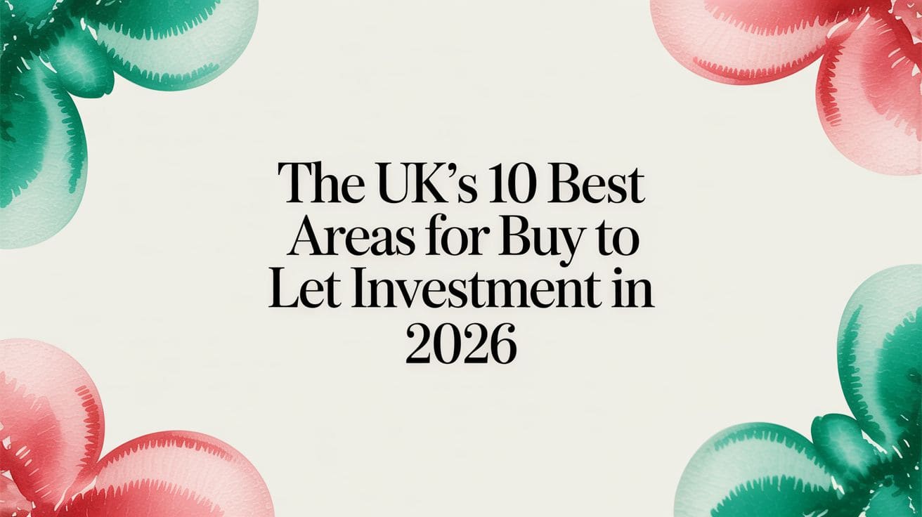 Professional property investor reviewing UK buy-to-let market data and location analysis on laptop with maps